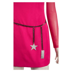 Film Barbie Robe en Maille Rose Femme Cosplay Costume
