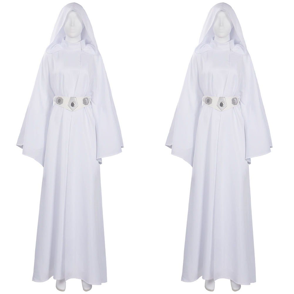 Film Leia Princesse Robe + Perruque Tenue Cosplay Costume