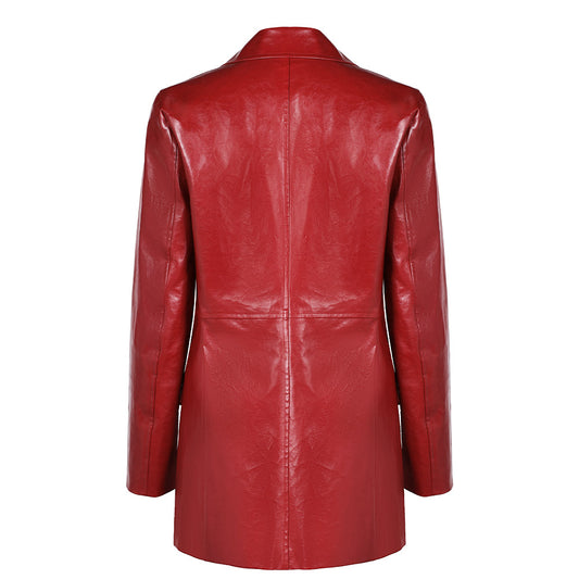 Film Madame Web(2024) Veste en Cuir Rouge Cosplay Costume