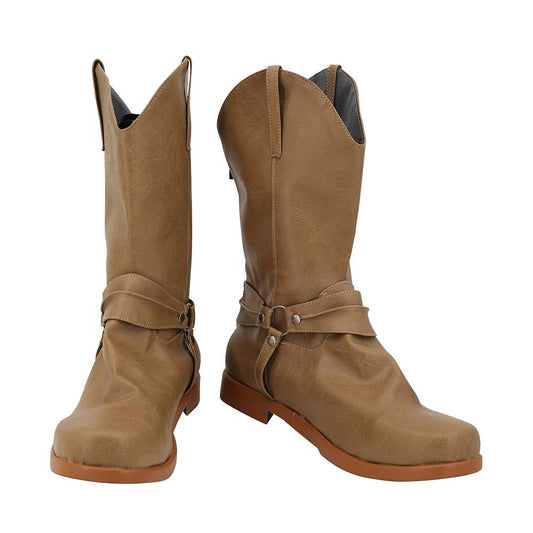 Film Obi-Wan Kenobi Bottes Kaki Cosplay Chaussures