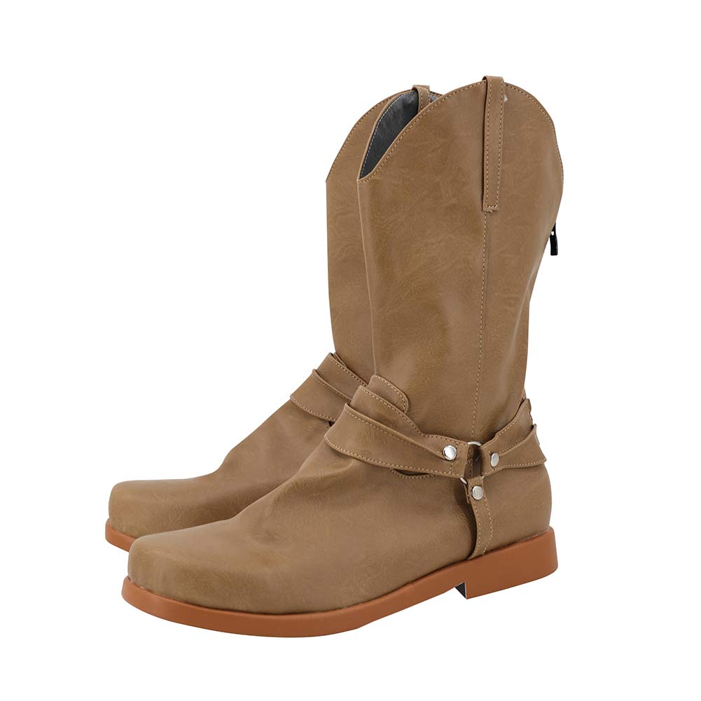 Film Obi-Wan Kenobi Bottes Kaki Cosplay Chaussures