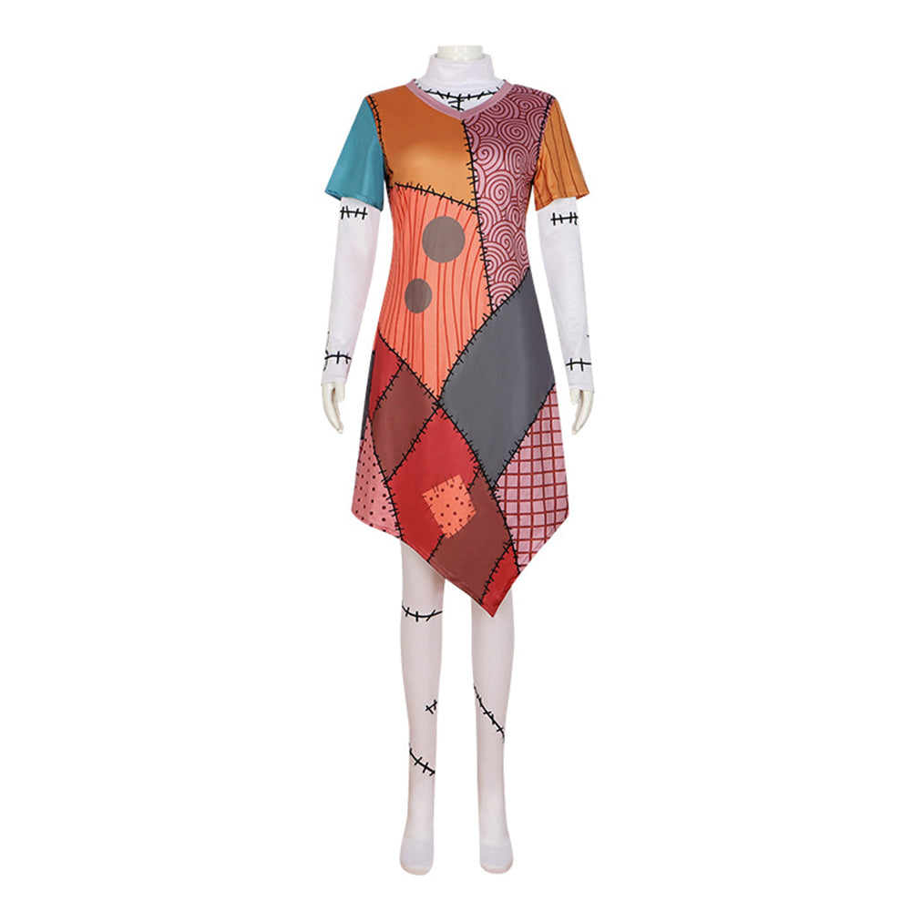 Film Sally L'Étrange Noël De Monsieur Jack Tenue Cosplay Costume Halloween