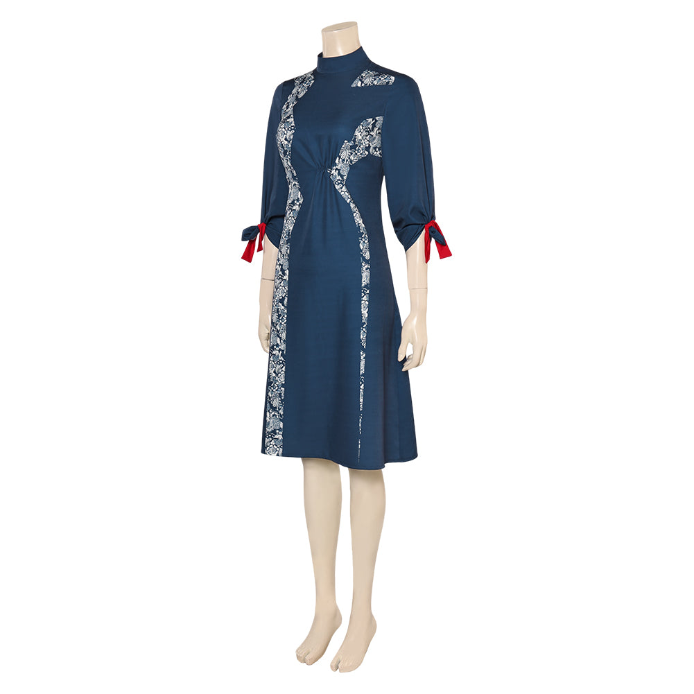 Film The Hunger Games(2023) Tigris Snow Robe Bleue Cosplay Costume