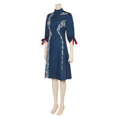 Film The Hunger Games(2023) Tigris Snow Robe Bleue Cosplay Costume