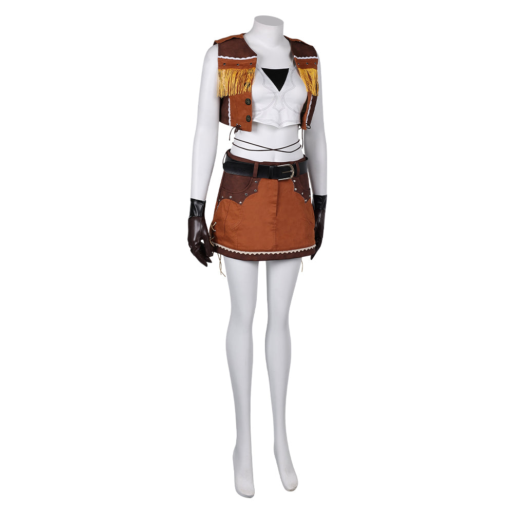 Final Fantasy VII: Remake FF7 FF VII Tifa Cow Girl Cosplay Costume
