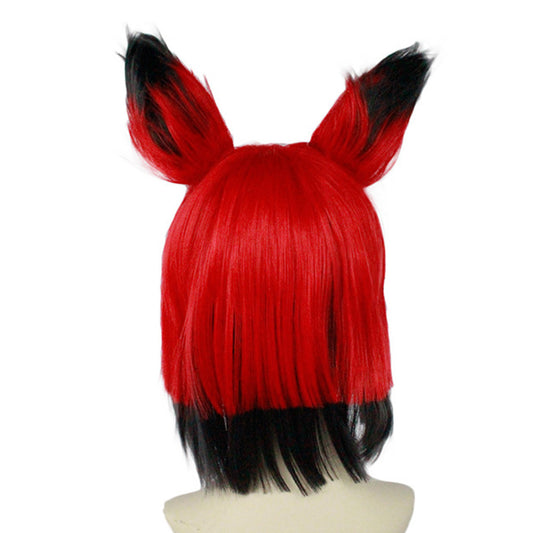 Hazbin Hotel Alastor Cosplay Perruque Rouge