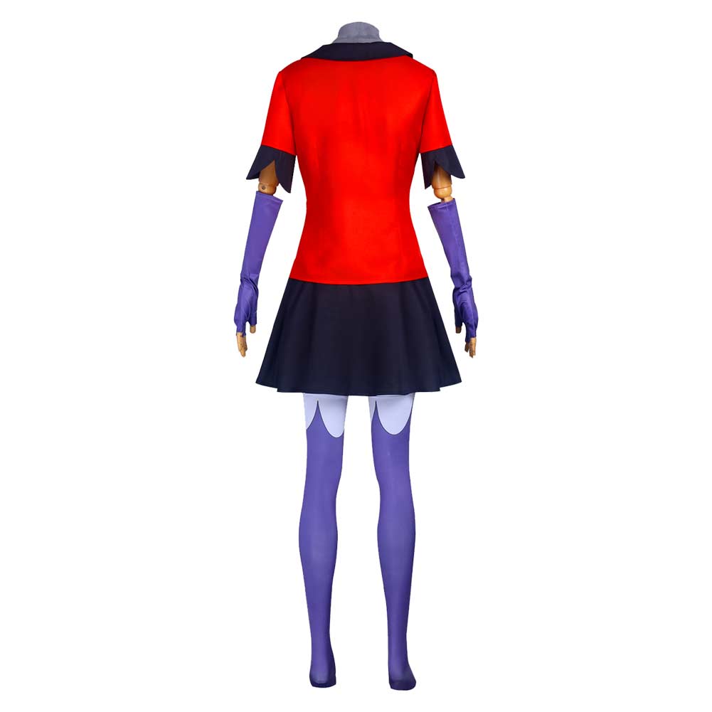 Hazbin Hotel(2024) Vaggie Tenue Rouge Cosplay Costume