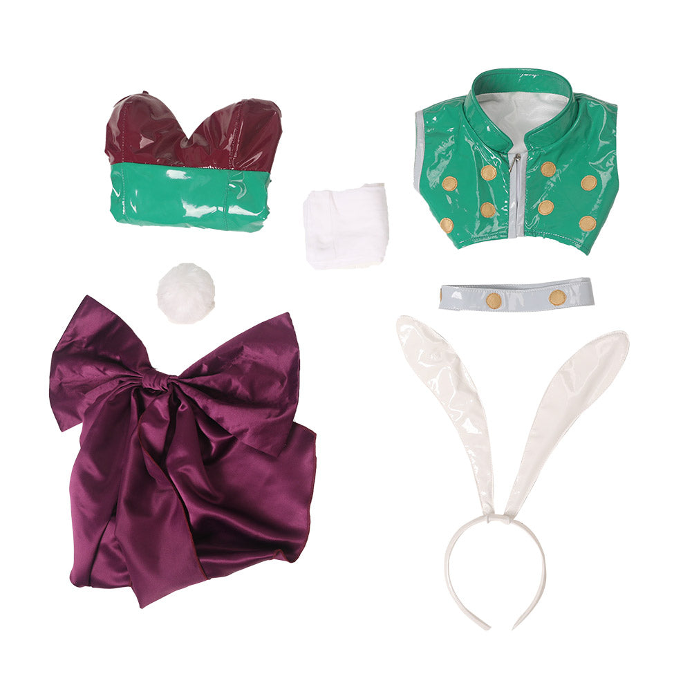 HUNTER×HUNTER Illumi Zoldyck Bunny Girl Anime Cosplay Costume