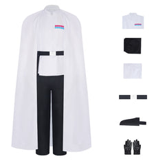 Imperial Officer Uniforme Blanc Cosplay Costume