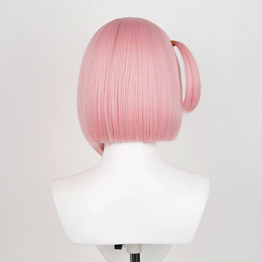 Jeu Genshin Impact Charlotte Cosplay Perruque Rose
