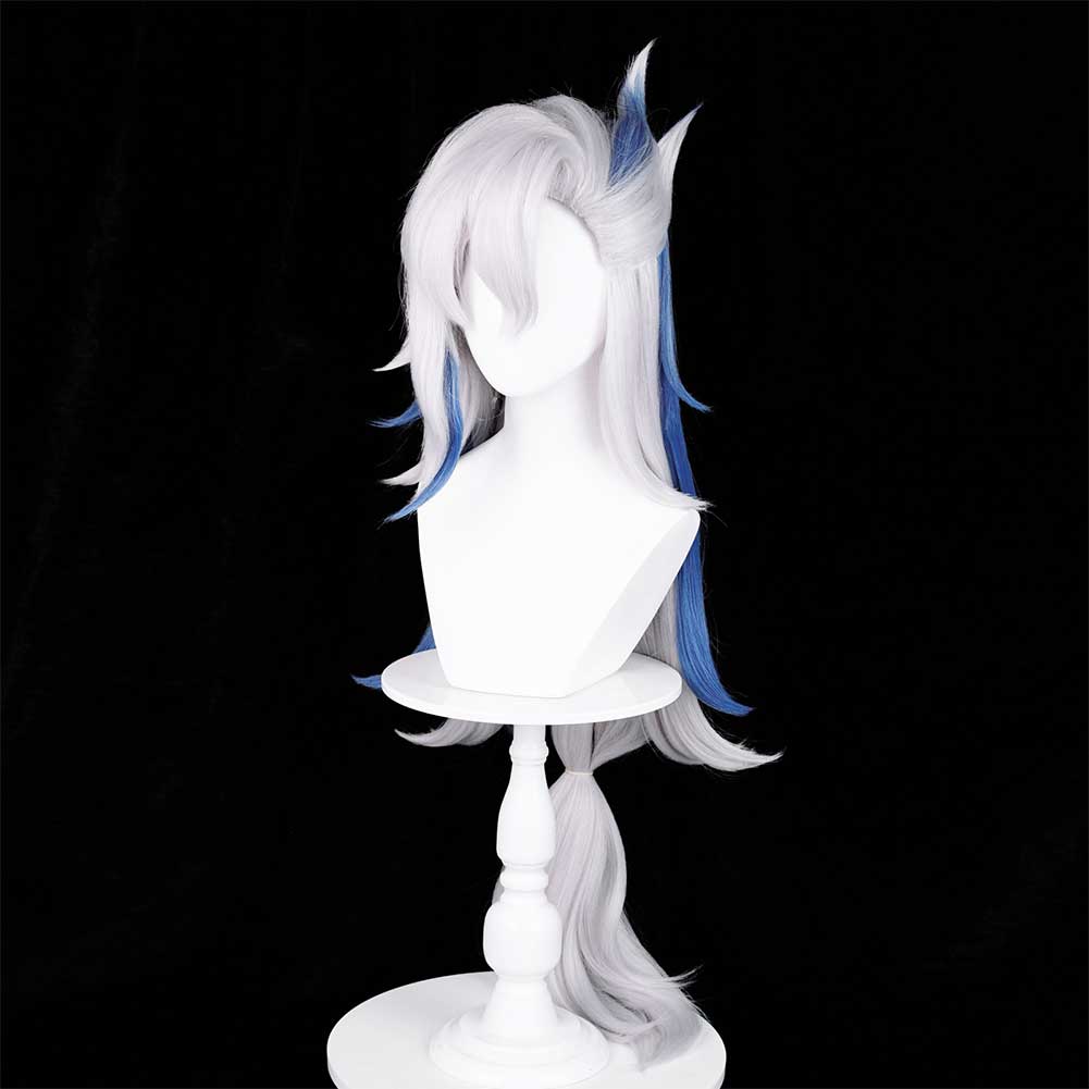 Jeu Genshin Impact Neuvillette Cosplay Perruque