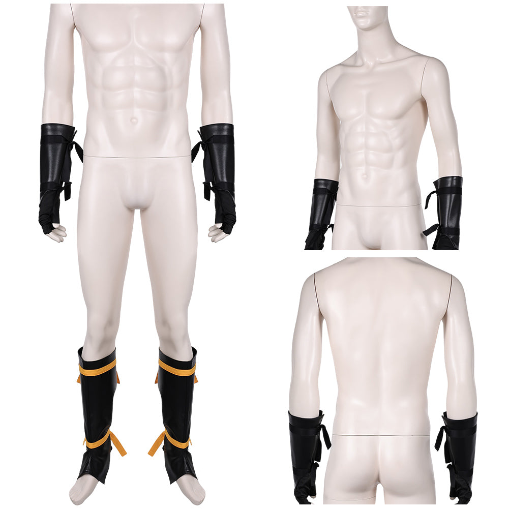 Jeu Mortal Kombat Scorpion Gants+Jambières Cosplay Accessoires