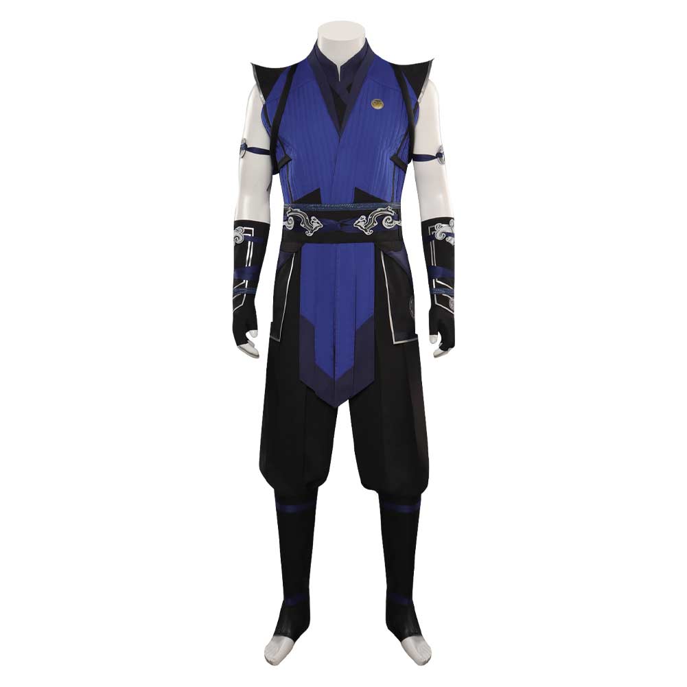Mortal Kombat Sub-Zero Bleu Tenue Jeu Homme Cosplay Costume