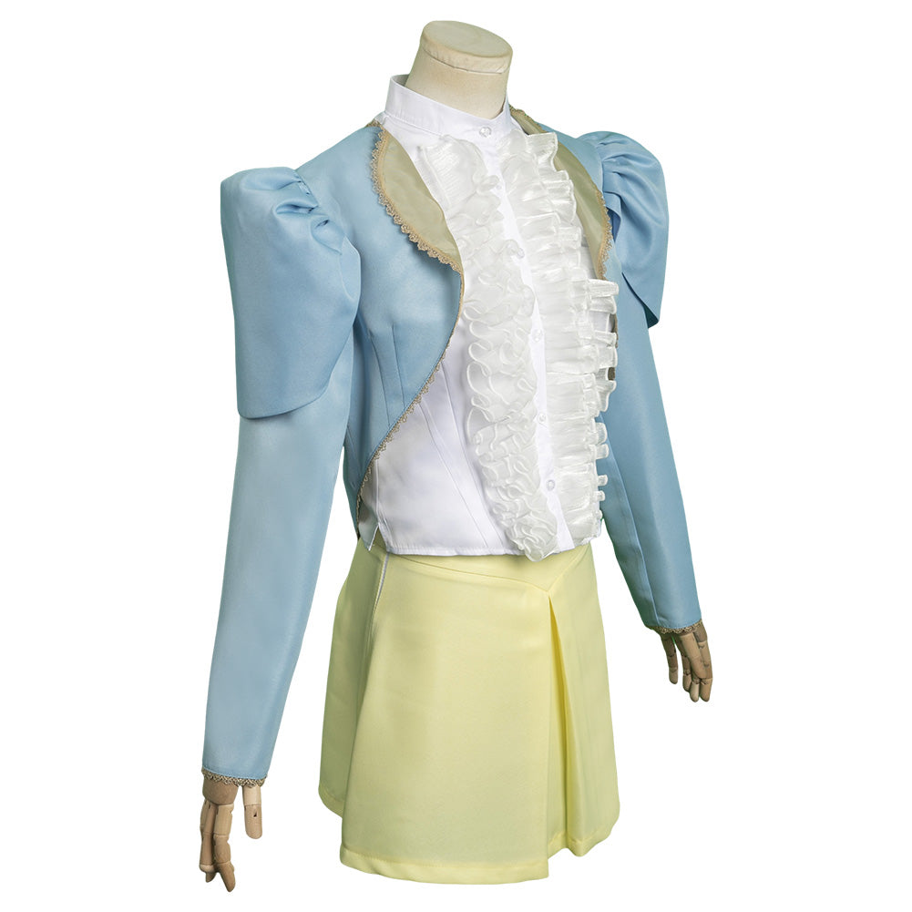 Movie Poor Things  Bella Baxter Cosplay Costume Outfits Halloween Carnival Suit cosplay Belle Baxter Blue coat