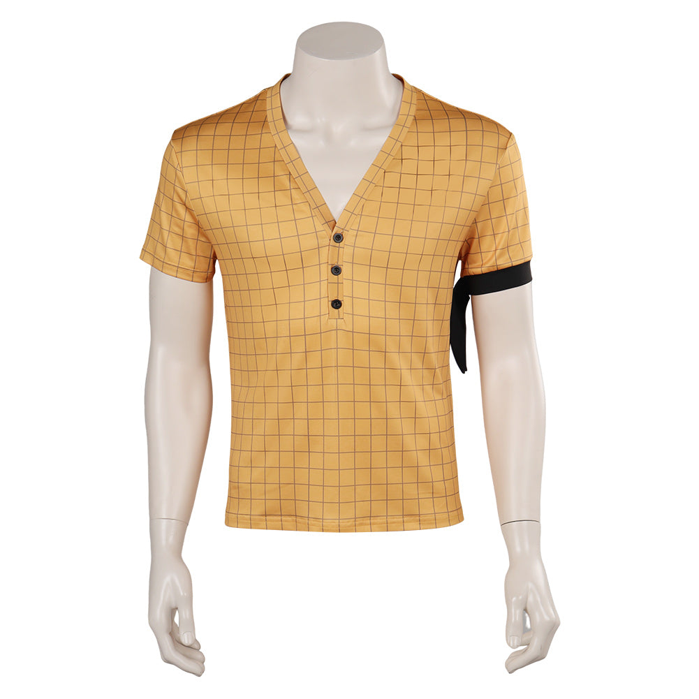 Roronoa Zoro One Piece: Red Jaune Chemise Homme Cosplay Costume