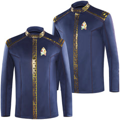 Star Trek: Strange New Worlds Officier Scientifique de Spock  Manteau Bleu Cosplay Costume