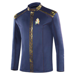 Star Trek: Strange New Worlds Officier Scientifique de Spock  Manteau Bleu Cosplay Costume