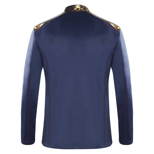 Star Trek: Strange New Worlds Officier Scientifique de Spock  Manteau Bleu Cosplay Costume