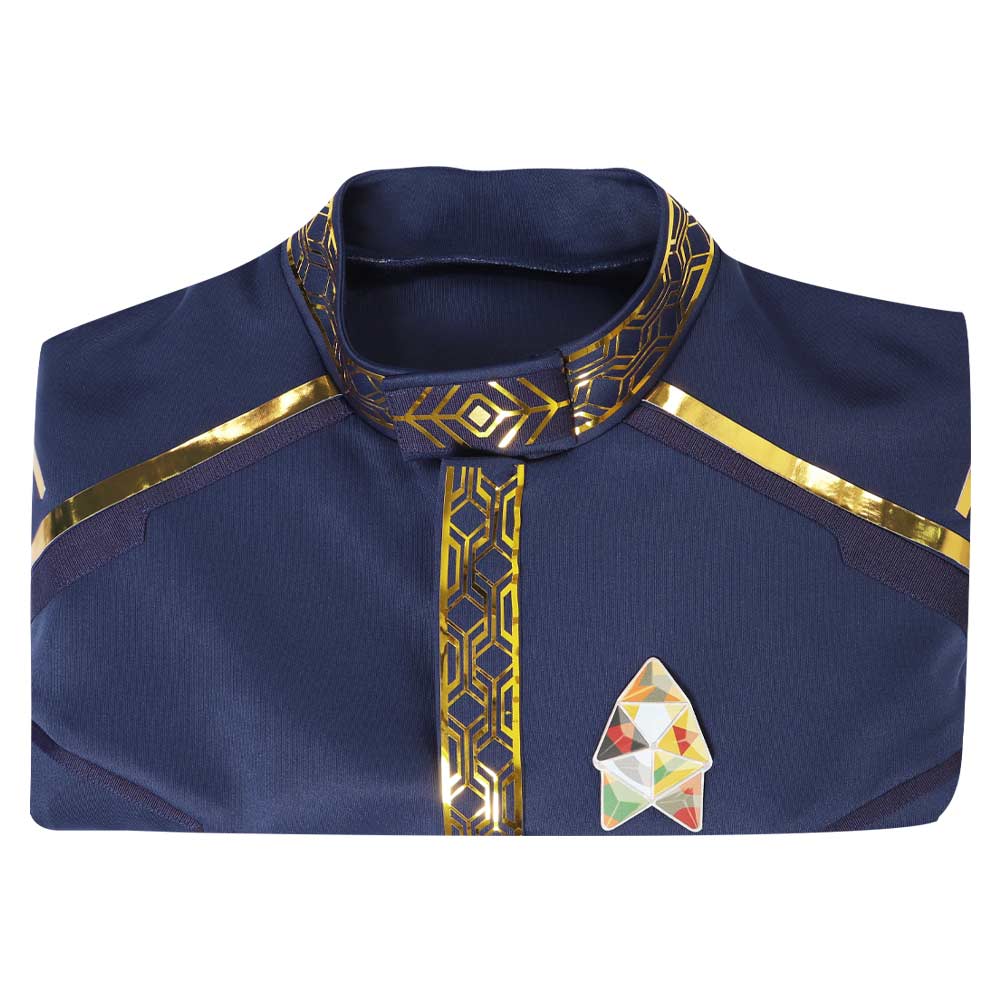 Star Trek: Strange New Worlds Officier Scientifique de Spock  Manteau Bleu Cosplay Costume