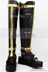 Touken Ranbu Tsurumaru Kuninaga Botte Cosplay Chaussures Version Noire