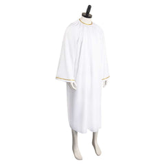 TV Adulte Good Omens Aziraphale Blanc Tenue Cosplay Costume