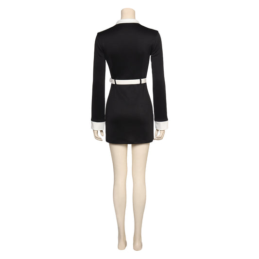 TV Doctor Who Ruby Sunday Robe Courte Noire Cosplay Costume