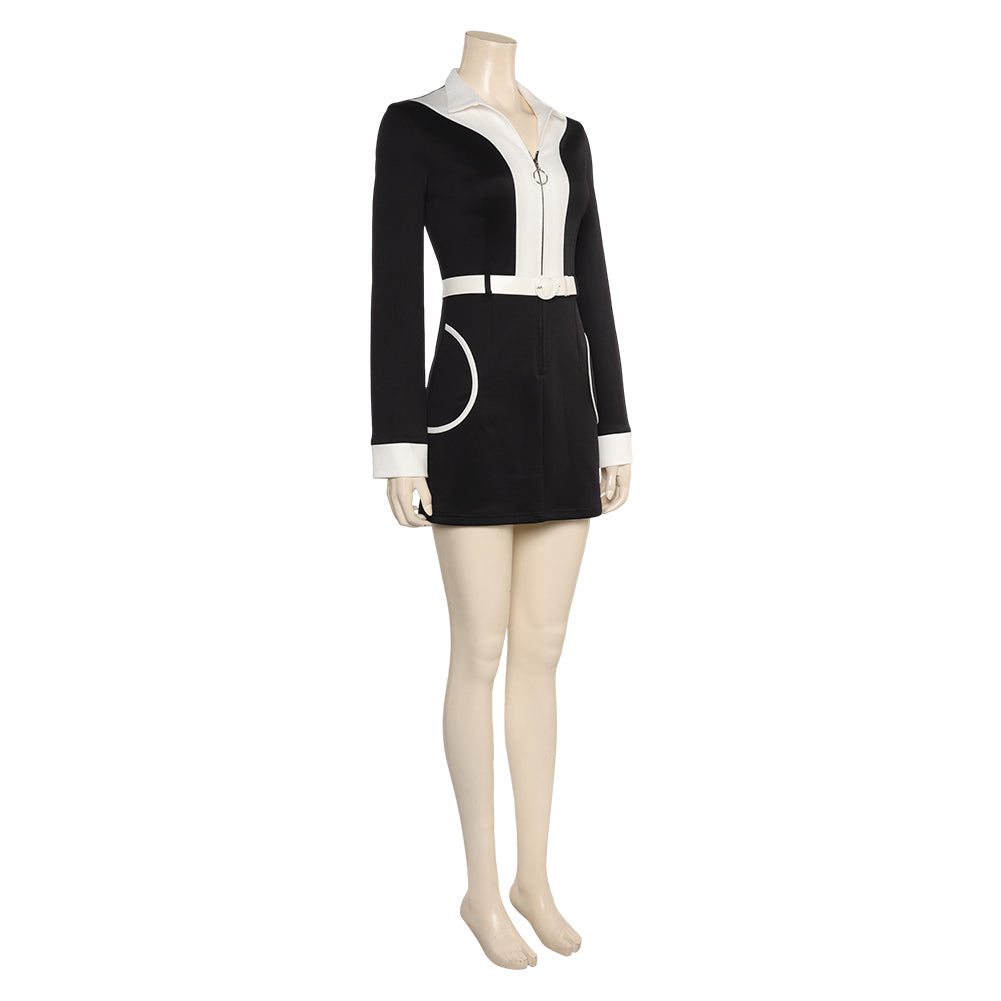 TV Doctor Who Ruby Sunday Robe Courte Noire Cosplay Costume