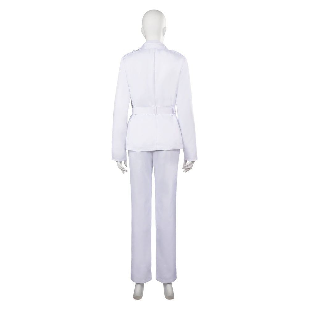 TV Good Omens Muriel Angel Tenue Blanc Cosplay Costume