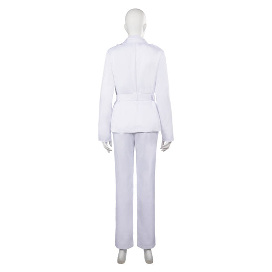 TV Good Omens Muriel Angel Tenue Blanc Cosplay Costume