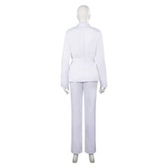 TV Good Omens Muriel Angel Tenue Blanc Cosplay Costume