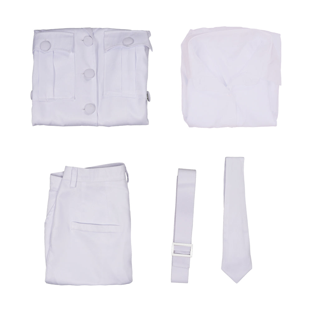 TV Good Omens Muriel Angel Tenue Blanc Cosplay Costume
