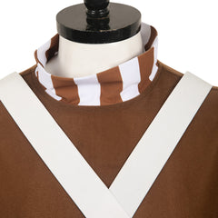 Wonka(2023) Chocolate Factory d'Usine Oompa Loompa Cosplay Costume 